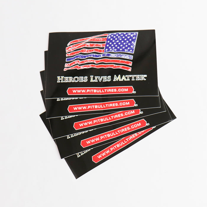 HEROES LIVES MATTER STICKERS  - 1 Sticker